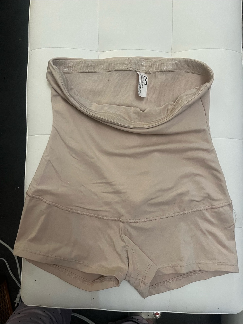 Maidenform Beige High-Waist Shaping Shorts
